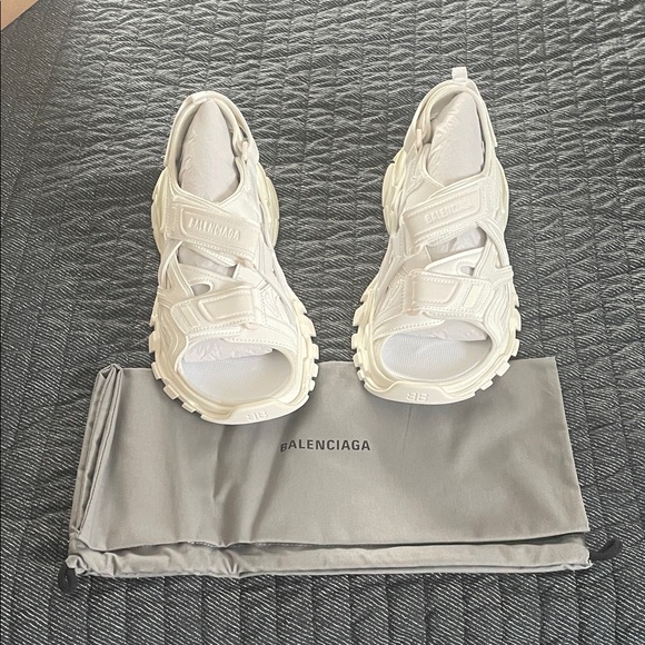 Balenciaga Track Athletic Sandals in White - Picture 11 of 12